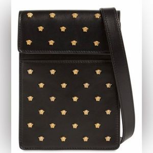 Versace Medusa studded UNISEX Rockstar leather bag NEW (AUTHENTIC)